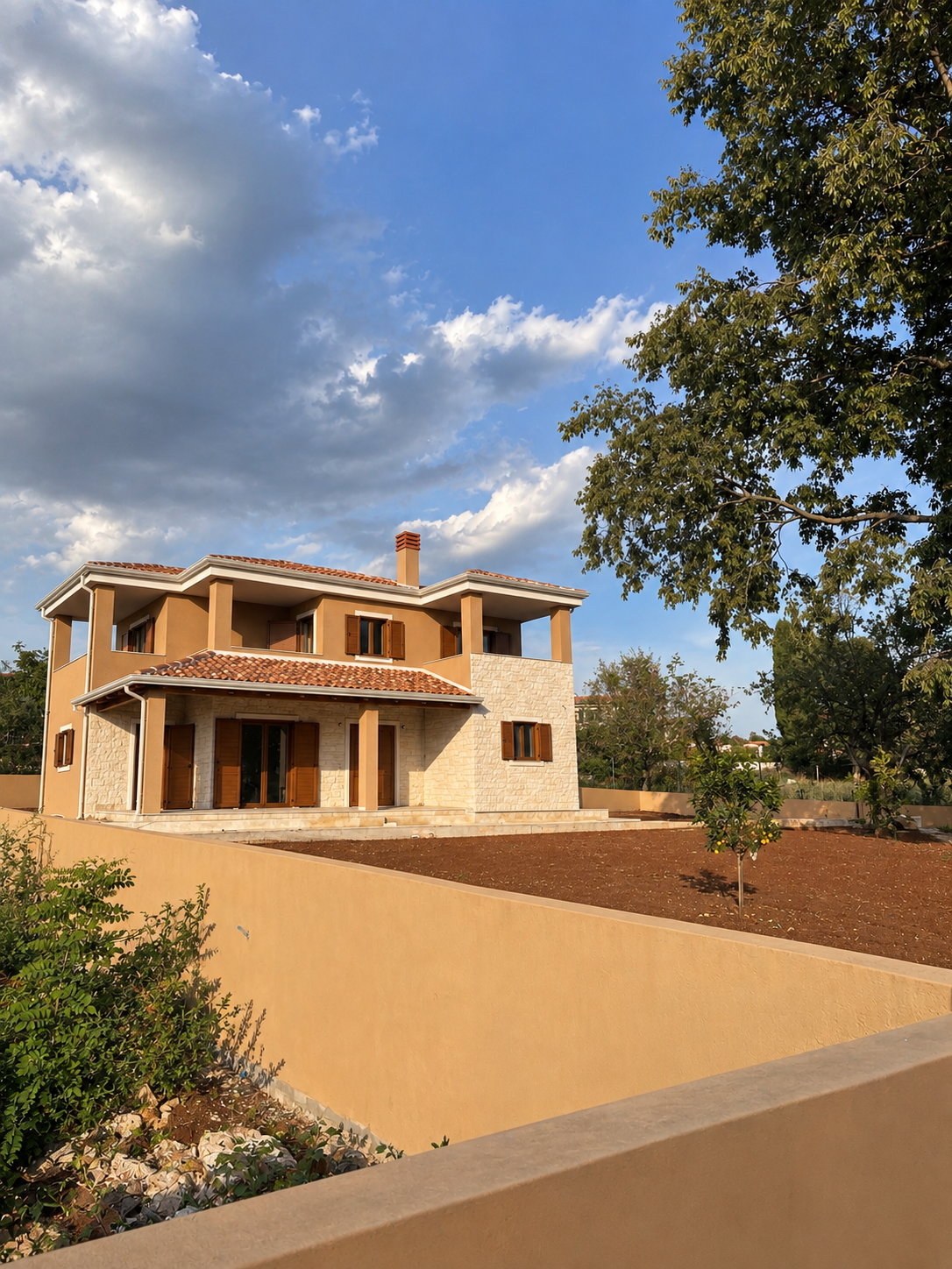 Kaštelir – Mediterranean Villa with Sea View, Swimming Pool and Spacious Garden