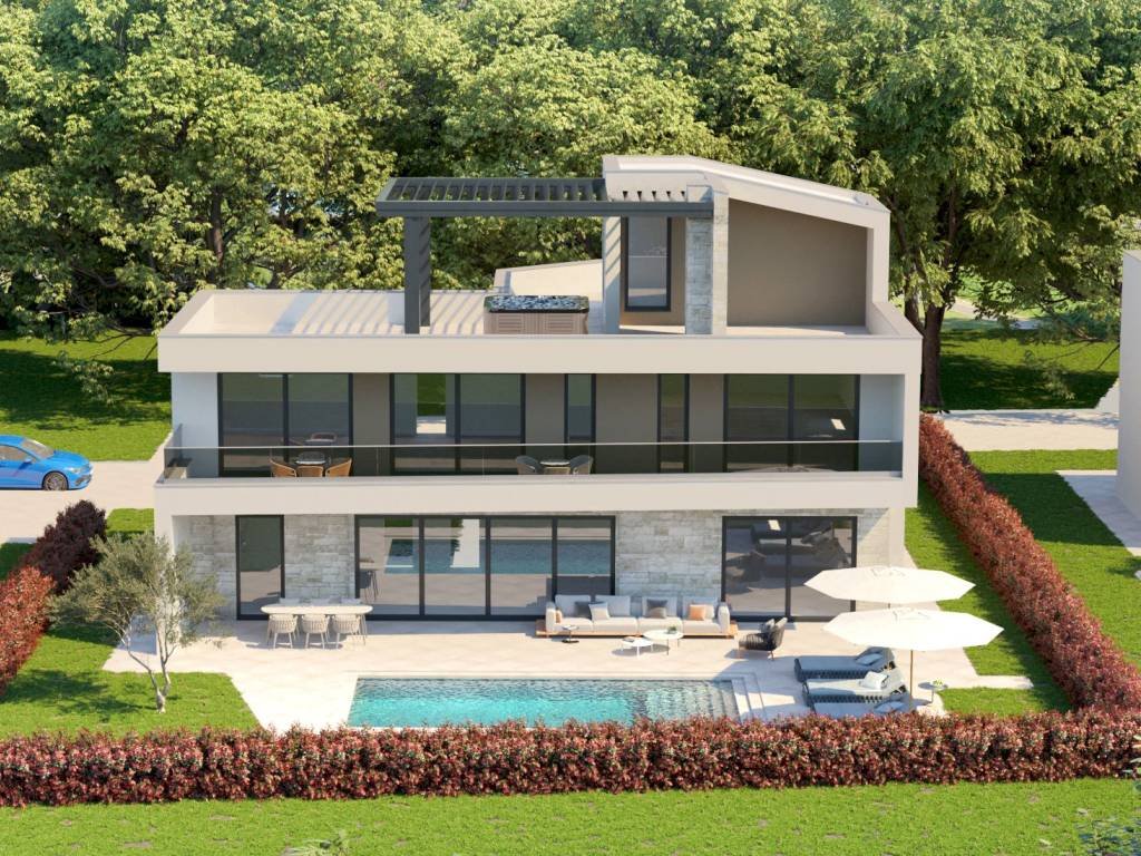 New-Build Villa with Pool – Tar